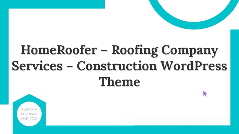 HomeRoofer – Roofing Company Services – Construction WordPress Theme